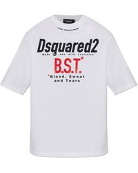 DSquared² - Logo Printed Crewneck T-Shirt - Lyst
