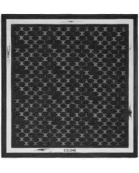 Celine - Logo Square Scarf - Lyst