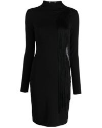 Stella McCartney - Asymmetric Fringed Knitted Dress - Lyst