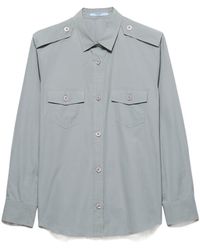 Prada - Long-Sleeved Button-Up Shirt - Lyst