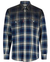 DSquared² - Long Sleeve Checked Shirt - Lyst