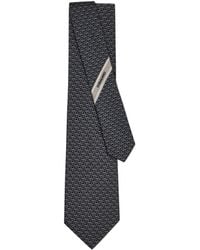 Ferragamo - Gancini Jacquard Silk Tie - Lyst