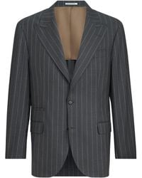 Brunello Cucinelli - Long-Sleeved Suit Jacket - Lyst