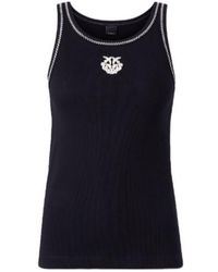 Pinko - Logo-Detail Tank Top - Lyst