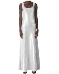 Bottega Veneta - Light Viscose Sequins Dress - Lyst