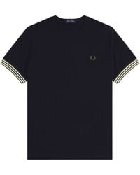 Fred Perry - Cotton Shortsleeve Tshirt - Lyst