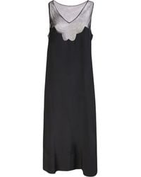 Simone Rocha - V-Neck Sleeveless Midi Dress - Lyst