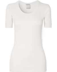 Calvin Klein - Cotton-Blend Jersey T-Shirt - Lyst
