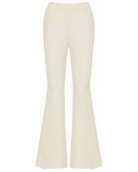 Etro - Flared Wool-Blend Tricotine Trousers - Lyst