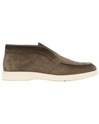 Santoni - Almond-Toe Slip-On Boots - Lyst
