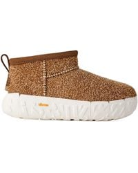 UGG - Classic Ultra Mini Suede Textured Boots - Lyst