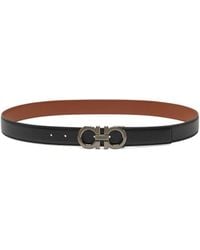Ferragamo - Reversible And Adjustable Gancini Belt - Lyst