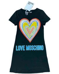 Moschino - Round Neck Short-Sleeved Dress - Lyst