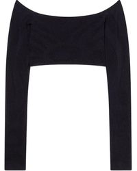 PUCCI - Cropped Jacquard Marmo Top - Lyst