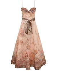 Zimmermann - Alchemy Structured Midi Dress - Lyst