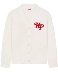 KENZO - By Verdy' Embroidered Sweatshirt Cardigan - Lyst