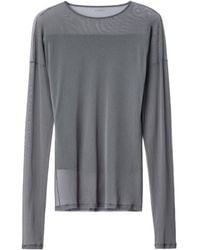 Lemaire - Sheer Long-Sleeve Top - Lyst