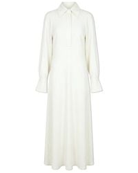 Victoria Beckham - Dress With Collar - Lyst