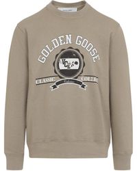 Golden Goose - Logo Cotton Sweatshirt - Lyst