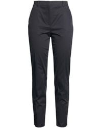 Max Mara - Solid Color Slim-Fit Trousers - Lyst