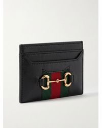 Gucci - Horsebit Web Card Case - Lyst