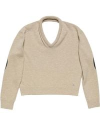 Acne Studios - Elbow-Patch V-Neck Sweater - Lyst