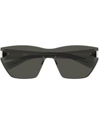 Saint Laurent - Eyewear Rimless Curved Tips Sunglasses - Lyst