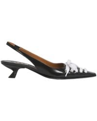 Marni - Lace-Up Slingback Heeled Pumps - Lyst