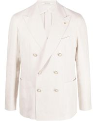 Tagliatore - Double-Breasted Long Sleeved Blazer - Lyst
