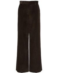 Weekend by Maxmara - Wkdtania Wide Leg Corduroy Trousers - Lyst