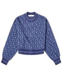 Palm Angels - Interwoven Letter Jacquard Wool Sweater - Lyst