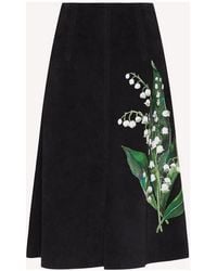 RED Valentino - A-Line May Lily Pattern Skirt - Lyst