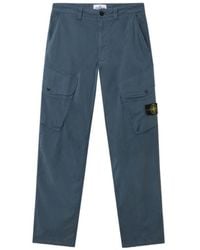 Stone Island - Loose-Fit Cargo Trousers With Snap Pockets - Lyst