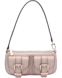 MICHAEL Michael Kors - Zoe Small Pebbled Pochette Bag - Lyst