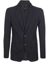 Emporio Armani - Long-Sleeved Casual Jacket - Lyst
