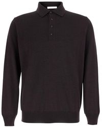 Kangra Cashmere - Long-Sleeve Polo-Collar Sweater - Lyst