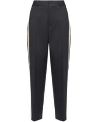 Moncler - Tailored Cotton Blend Pants - Lyst