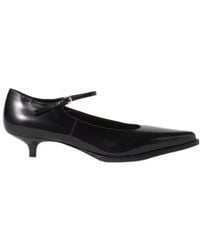 Miu Miu - 35Mm Brushed Leather Pumps - Lyst