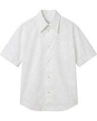 Ami Paris - Curved Hem Shirt - Lyst