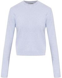 Jil Sander - Cropped Crew-Neck Sweater - Lyst