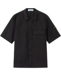 Stone Island - Short Sleeve Buttoned Shirt - Lyst