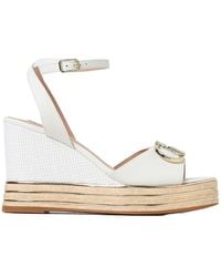 Liu Jo - Sand 01 Logo Plaque Sandals - Lyst