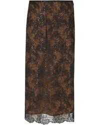 Semicouture - Printed Skirt - Lyst