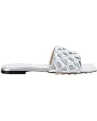 Bottega Veneta - Padded Flat Sandals - Lyst