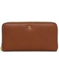 Ralph Lauren - Logo Plaque Zipped Wallet - Lyst