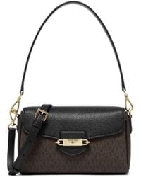 Michael Kors - Fleur Monogrammed Shoulder Bag - Lyst