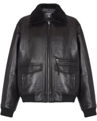 Balmain - Aviator Zip-Up Bomber Jacket - Lyst