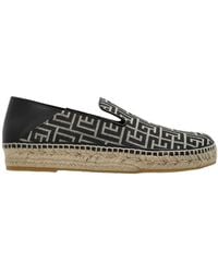 Balmain - Monogram Slip-On Espadrilles - Lyst