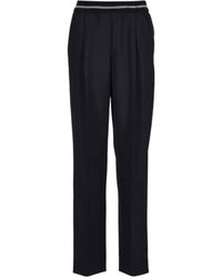 Miu Miu - Elasticated Waistband Loose-Fit Trousers - Lyst
