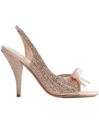 Dior - Bow Heeled Slingback Sandal - Lyst